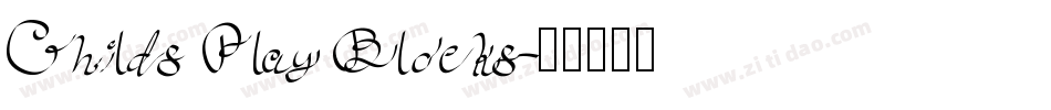 Childs Play Blocks字体转换